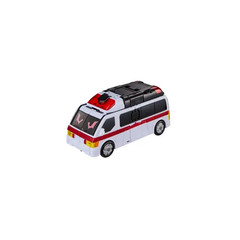 Metal Card Bot W Blood Wing Transforming Emergency Vehicle Car Robot Toy