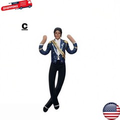 Michael Jackson Cosplay Doll Plush Stuffed Figure Abstract Joint Mobility Toy US