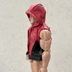 PB-MF-DDCRD-VST: 1/12 Custom Hooded Vest for McFarlane Dawn of DC Red Hood