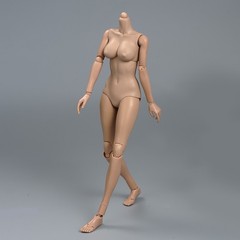 USA TQ0525 1/6 Female Soldier Suntan Skin Middle Breast Action Figure Body Model
