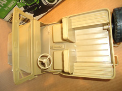RARE 1967 Rat Patrol Jeep Desert Army Vehicle + Figures + Box + Accessories Marx