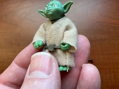 Vintage Kenner 1980 Star Wars Yoda HK COO Smile Factory w/ Match Accessories