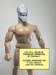 Mandibular Man Custom Action Figure Head 1:9 or 1:6 Mego