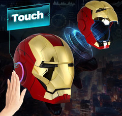 Autoking Iron Man Gold MK5 Helmet Electronic Voice Activated Open&Close Mask New