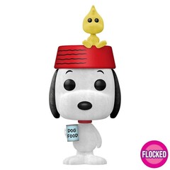 PEANUTS FLOCKED SNOOPY & WOODSTOCK 3.75″ POP TV VINYL FIGURE 2096 FUNKO
