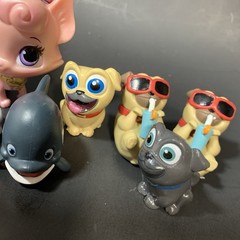 Disney Princess Palace Pets Aurora Pink Cat Sparkles Puppy Dog Pals Lot of 12