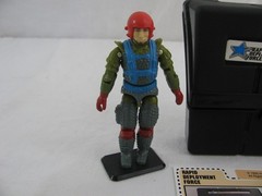 Hasbro Gi Joe Rapid Deployment Force Shockwave & Fast Draw w/ Weapons & Case VG