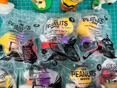 Charlie Brown Peanuts Movie Figures Lot Of 11 Snoopy Happy Meal Toys Cake Topper