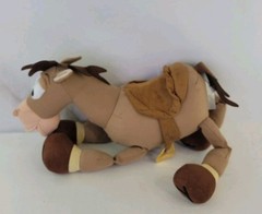 Disney Store Toy Story Woody’s Poseable Galloping Horse Bullseye 12″ .