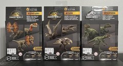 3 Jurassic World Hammond Collection Figures, Mutadon,Dilophosaurus,Hypsilophodon