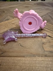 Hasbro My Little Pony Bushwoolie Action Figure Plastic Pink Blue Purple w/ Wand