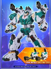 Metal Cardbot W Heavy Iron W Blue Cop W Phantom Hornet Tigun Transforming Robot