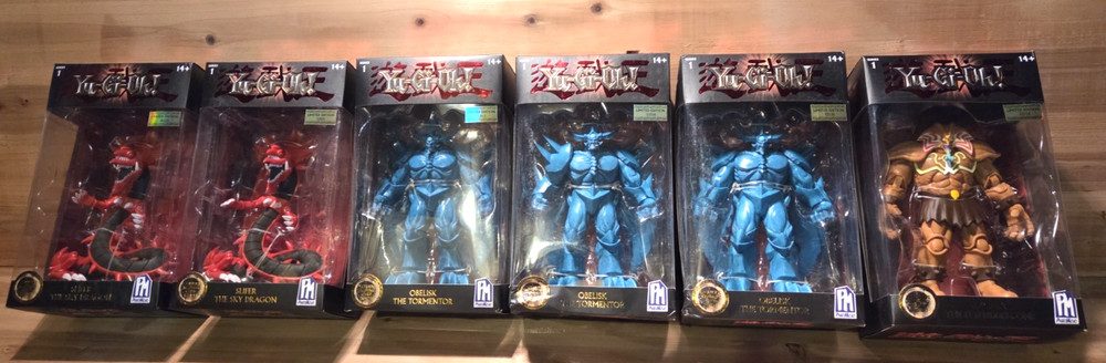 Yugioh Limited Edition Figures Set Of 6 Obelisk the Tormentor Slifer+(BOX DAMAGE