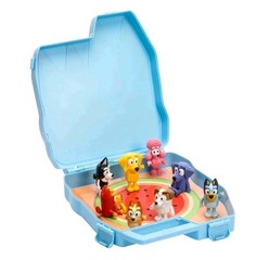 Bluey & Bingo Play & Go Take Along Collector Case with 8 Action Figures