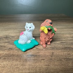 MEG Kitty & Puppy In My Pocket 1.5” Figures Vintage 1994 & 1996