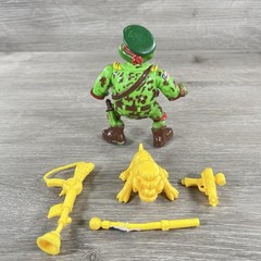 Teenage Mutant Ninja Turtles TMNT (Vintage 1991) RAPH GREEN TEEN BERET COMPLETE
