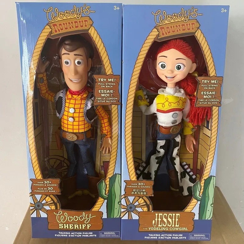 Toy Story 4 Talking Woody Jessie Action Figure Sing Soft Cute Anime Figure