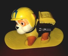 ~Paw Patrol Snowboard Pup Set~ Winter Rescue Action Pack Pup~ Rare Full Set~