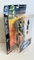 JOY RIDE STUDIOS HALO 2 SERIES 1 MASTER CHIEF W/BATTLE RIFLE & SMGs. NIB GENUIN