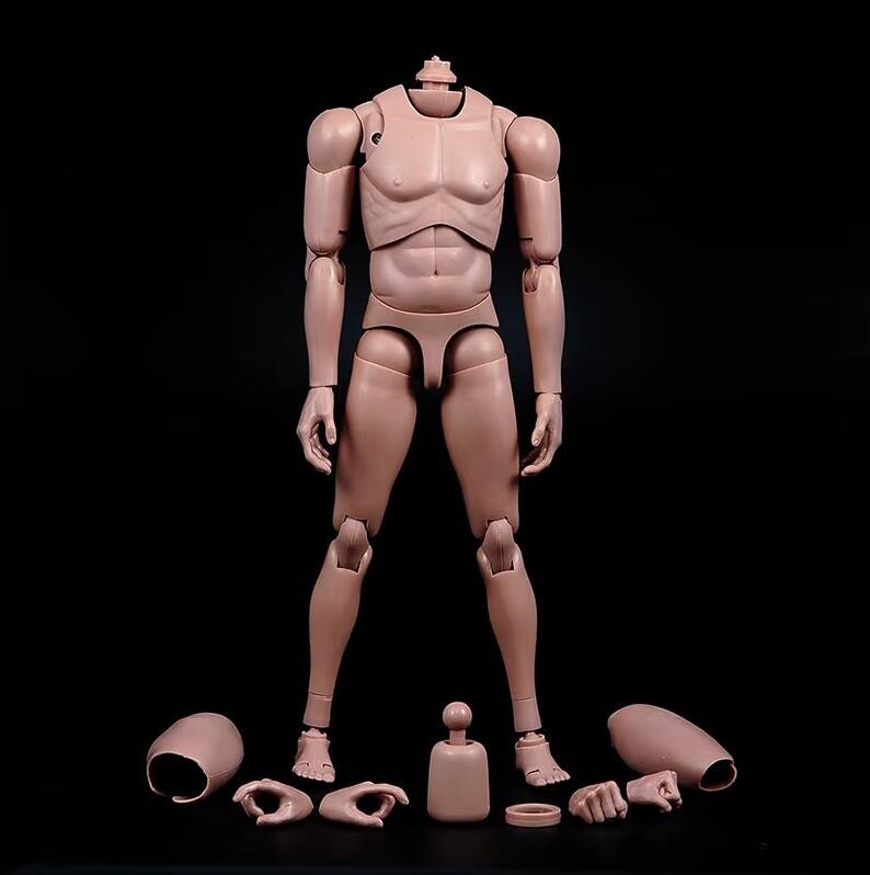 MX02-A 1/6 Male Body Europe Skin Flexible Joint with Neck For 12” Head Sculpt