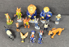 LARGE LOT OF 14 DISNEY ZOOTOPIA MOVIE PVC MIXED ACTION FIGURE TOYS