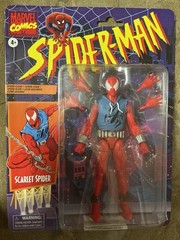 Hasbro Marvel Legends Spiderman Retro Card Scarlet Spider 6” MIP!
