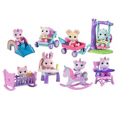 Rainbow Ridge 1.75 Inch Miniature Poseable Baby Figures with Accessories