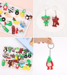 Italian Brainrot Action Figure Keychain, Backpack Key Ornament Collectible