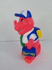 Vintage 1990’s Barney Piggy Bank (Pink Color) Back to School
