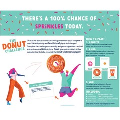 The Donut Challenge – Food Party Card Game for Family, Adults, and Children (2-