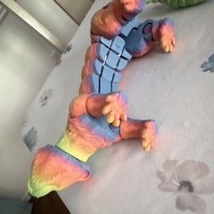 Fully Jointed Otter Action Figure – Plastic, multicolor, large 3d printed fidget
