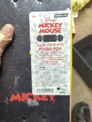 Mickey Mouse 22-in Micro Pop Super Portable Easy To Store 50 Mm PVC Wheels…