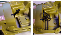 Mattel HEROES IN ACTION 1974 Rescue Corps Jeep’s REPRO Steering Wheel