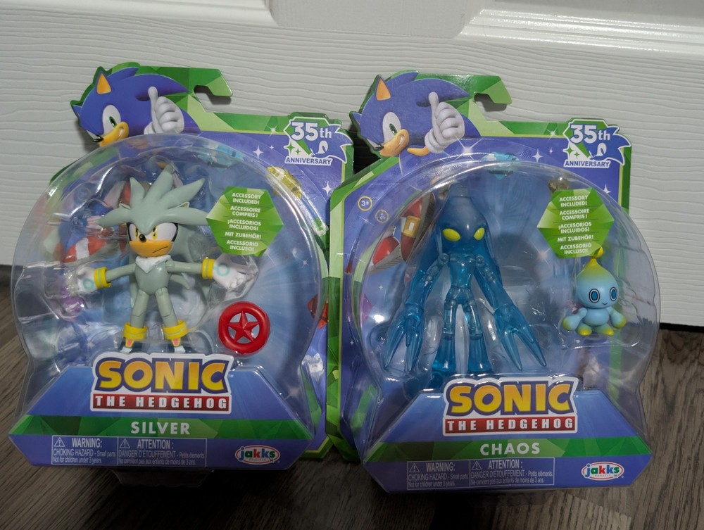 2026 Sonic 35th Anniversary Chaos with Silver Sonic 4.75″ Figure Jakks Pacific