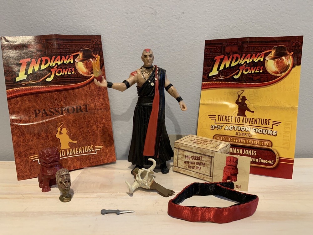 Indiana Jones 3.75” Hasbro Temple of Doom Mola Ram Figure Loose 100% Complete