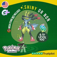 Mega Lucario Shiny or Non ✨ 6 IV Pokémon Legends Z-A Battle Ready ZA Z A