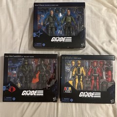 GI JOE CLASSIFIED SERIES SET OF 3 STEELER+ SHORT FUZE,TWILIGHT+STEEL CORP, DIVER