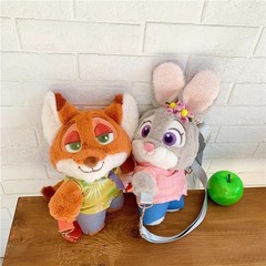 Plush Character Backpack Inspired by Zootopia Judy Nick Cute Kids Gift