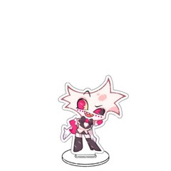 8CM Hazbin Hotel Husk Adam AD Acrylic Stand Figure Model Collection Standee