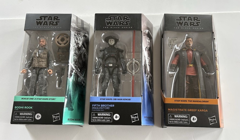 Star Wars Black Series LOT Of 3 Bodhi Rook Fifth Brother Magistrate Greef Karga