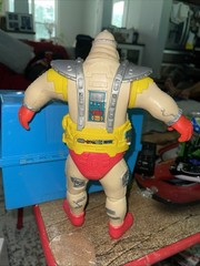 Playmates TMNT Krang Android Body Action Figure 1991 Beige Red Vintage