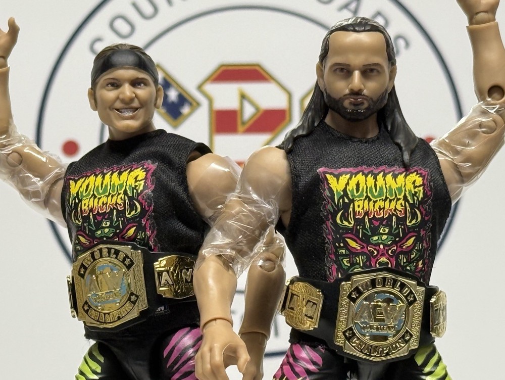 Jazwares AEW Unrivaled Collection Amazon Exclusive Young Bucks Tag Team Pack