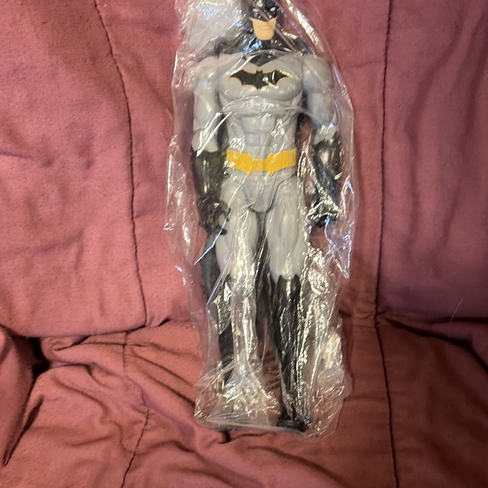 DC Batman Action Figure Gray Black Yellow Plastic – Batman Franchise Bat