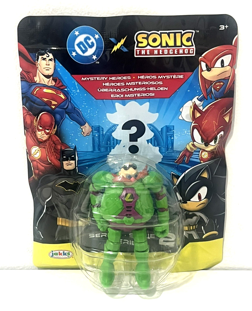DC SONIC THE HEDGEHOG MYSTERY HEROES SERIES 2 DR.EGGMAN AS LEX LUTHOR 3″ FIGURE!
