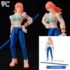 9L3D T13 One Piece Luffy Gear 5 1/12 LUCKY13 Multi-Jointed Action Figure NEW