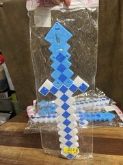 LED Blue And White Light Up Pixel 24 Sword