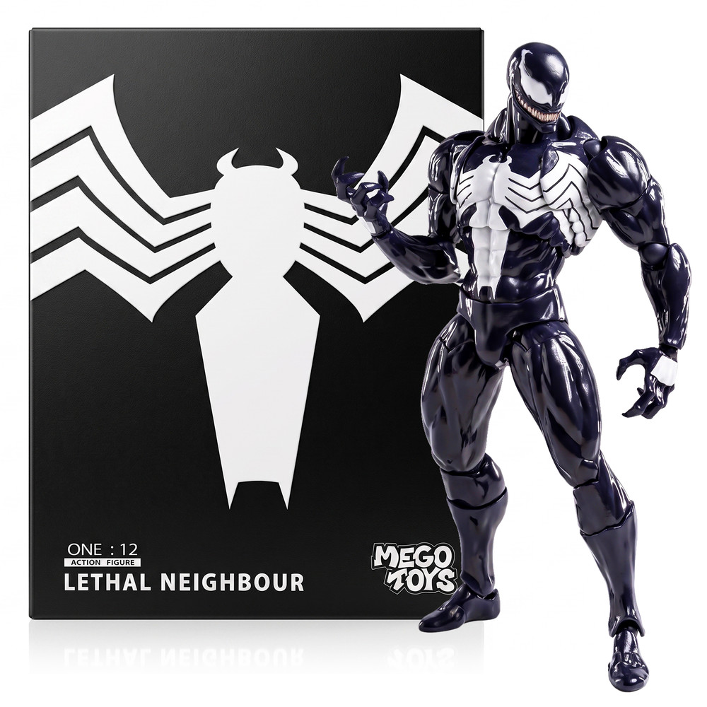Mess Toys Venom Lethal Neighbor 1/12 Scale Symbiote Action Figure Toy