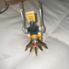 Pteranodon Action Figure Yellow Gold Robotic Dinosaur Toy Plastic Metal