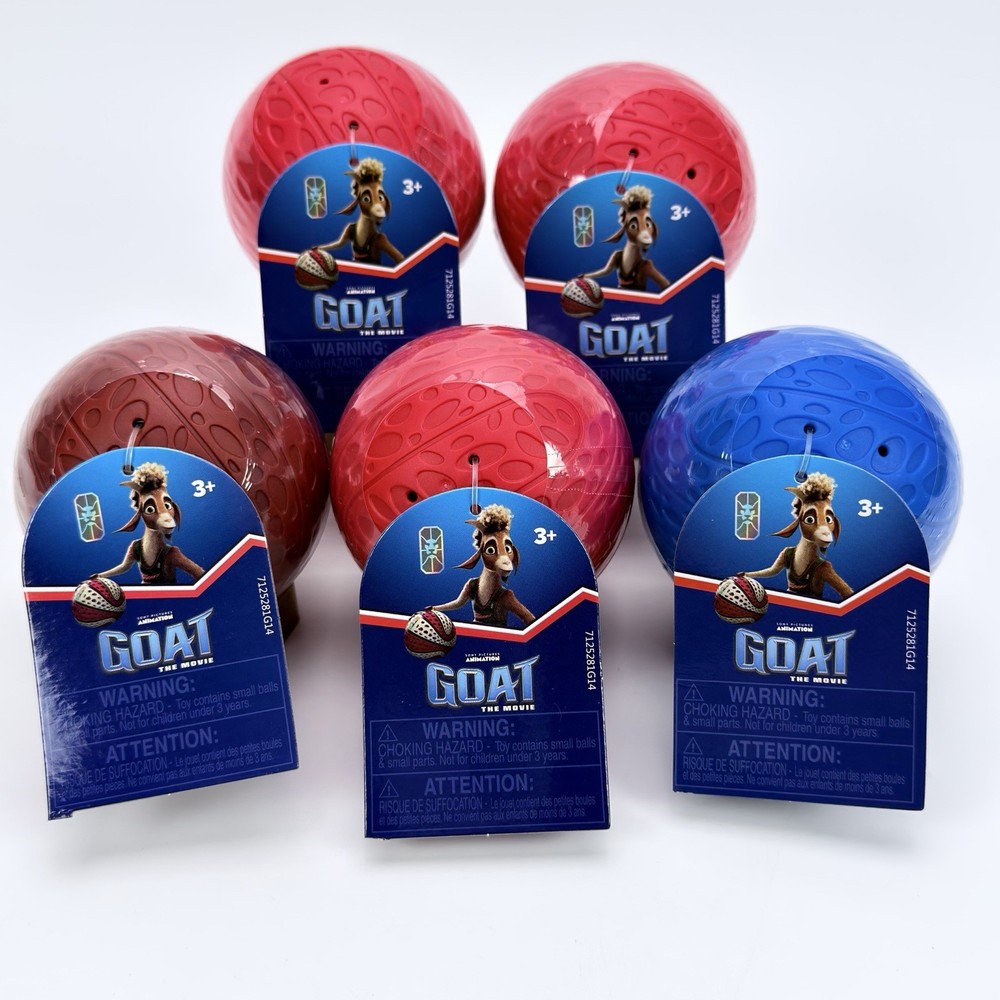 Lot of 5 GOAT THE MOVIE 2.5″ Blind Mystery Ball /Figure Roarball Jada Toys NEW