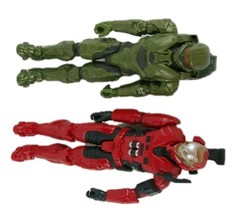 Set of 2 Halo Figurines Action Figures 11in Master Chief and Halo Spartan MK VII